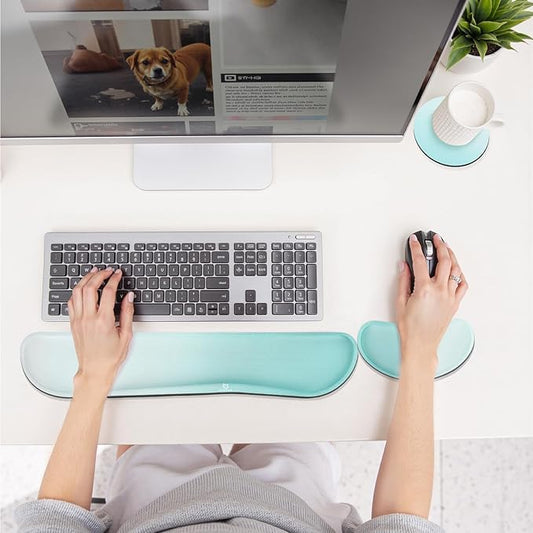 Gimars Upgrade Enlarge Silky Gel Memory Foam Keyboard Wrist Rest, Wrist Rest - Image 2