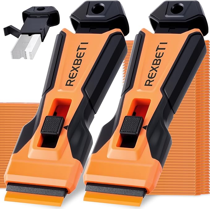 REXBETI Razor Blade Scraper Tool, 2 Pack Razor Scraper by REXBETI