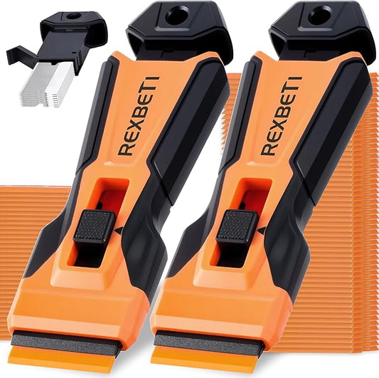 REXBETI Razor Blade Scraper Tool, 2 Pack Razor Scraper by REXBETI