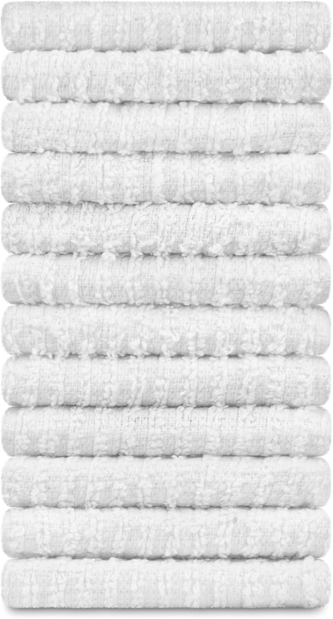 DecorRack 12 Pack 100% Cotton Kitchen Towels - Image 3