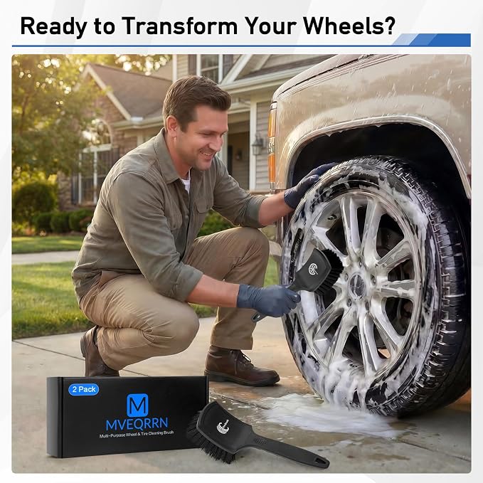 2Pack Car Tire & Wheel Brush Set - Image 7