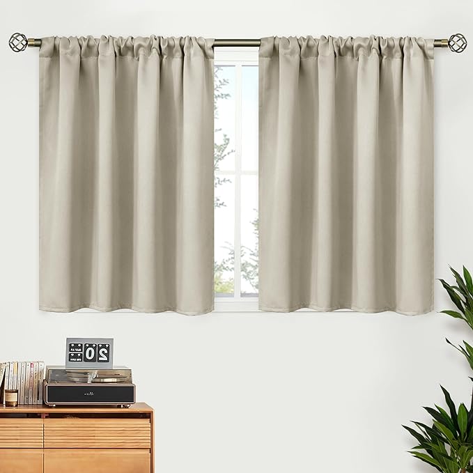 BGment Short Blackout Curtains 36 Inches Length by BGment