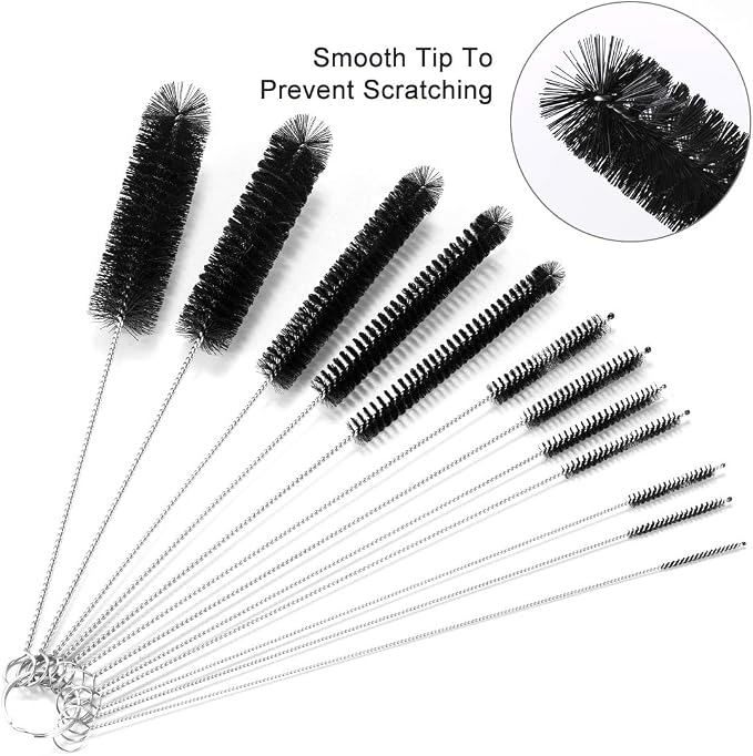 9.5 Inches Long Straw Cleaner Brush Set, 12 Pack Straw Pipe Cleaner Brush Set - Image 4