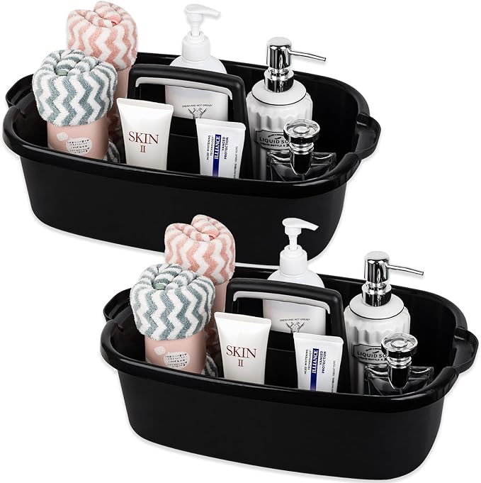 Large Cleaning Supplies Caddy Portable Shower Basket Supply Organizer by JiatuA