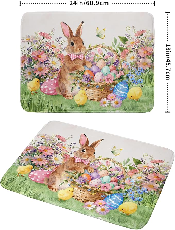 Easter Bunny Eggs Dish Drying Mat - Image 2