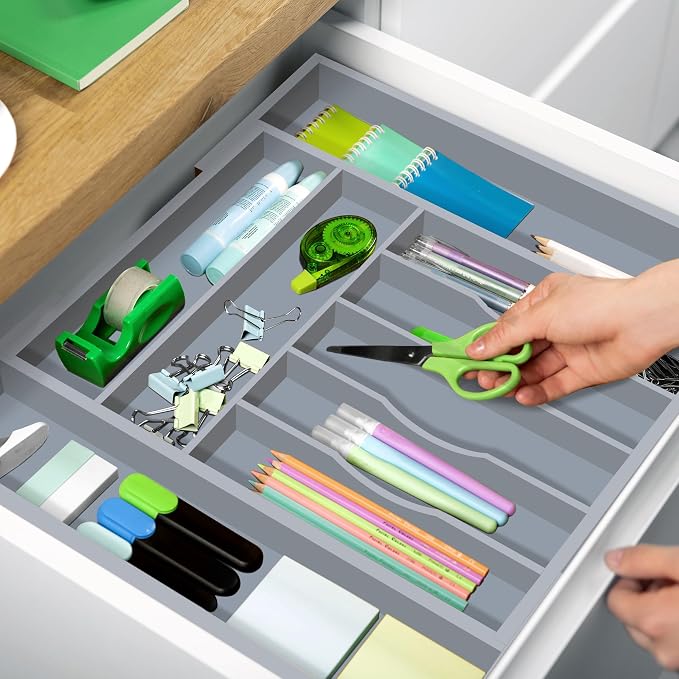 Luxury Bamboo Kitchen Drawer Organizer - Image 5