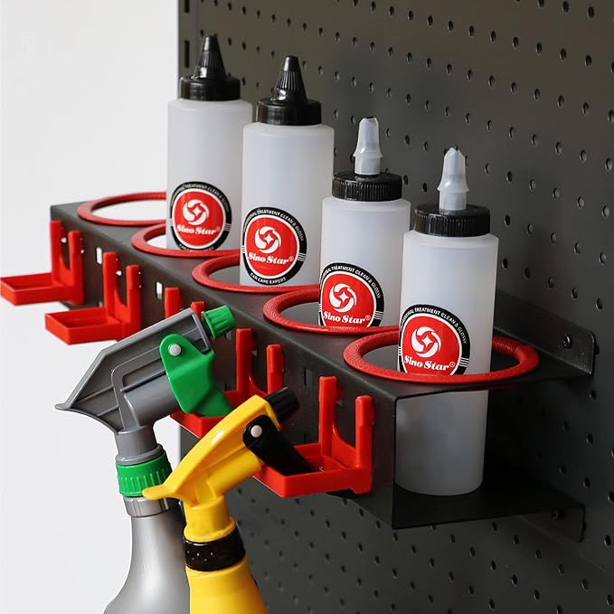 Wall-mounted Spray Bottle Holder, 2 Pack Spray Bottle Storage Rack, Garage - Image 8