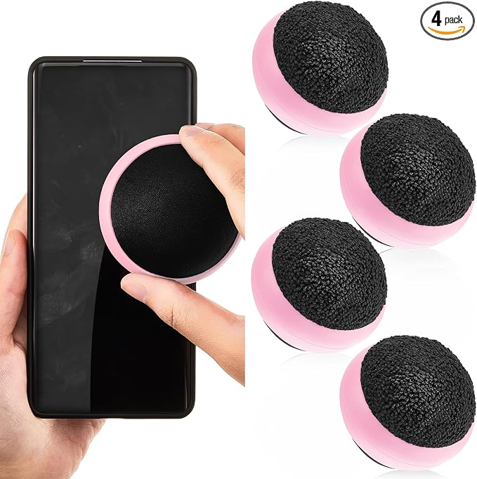Suclain 4 Pack Touch Screen Cleaner Balls Phone Cleaning Ball Microfiber Touch by Suclain