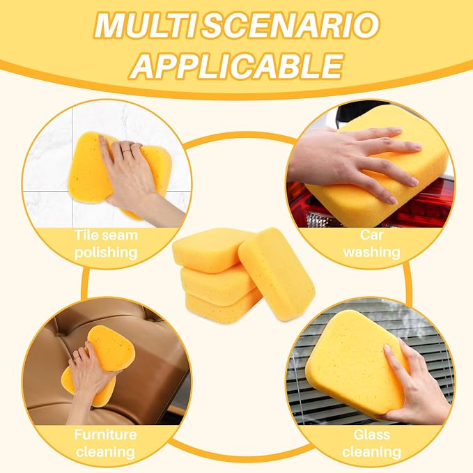 4PCS Large Car Wash Sponge – Sponges - Image 5