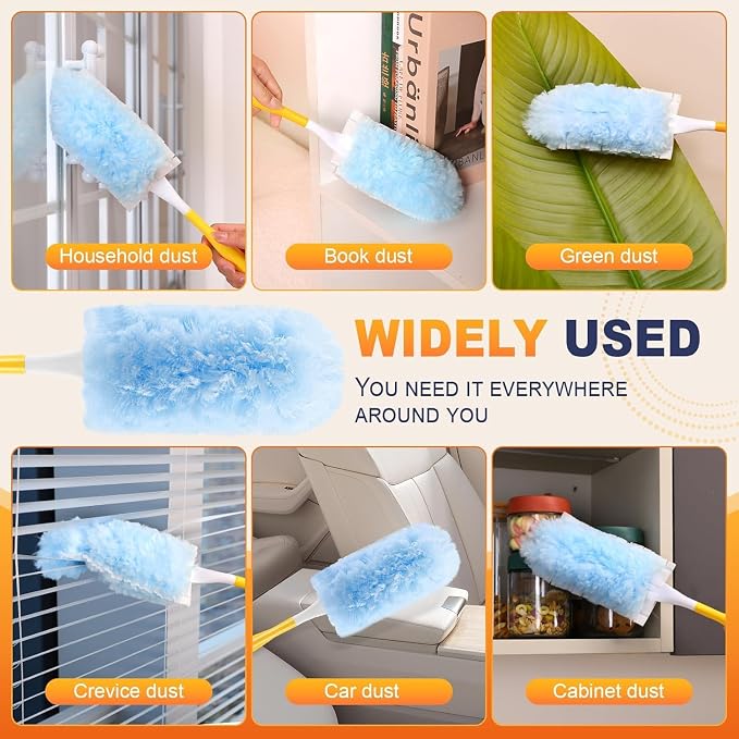 50 Pack Duster Refills for Swiffer Duster, Disposable Dusters Kit for Cleaning - Image 2
