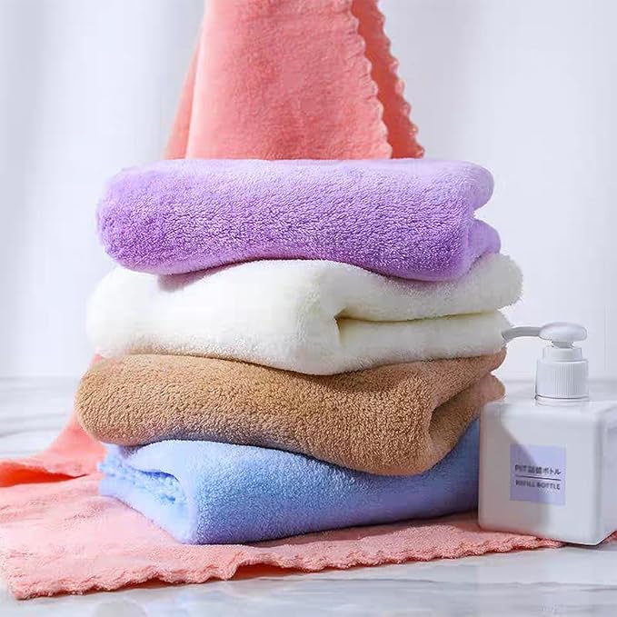 Microfiber Washcloths 5 Pack 29.5" x 13.8" Soft Feel Fingertip Towels quick - Image 2