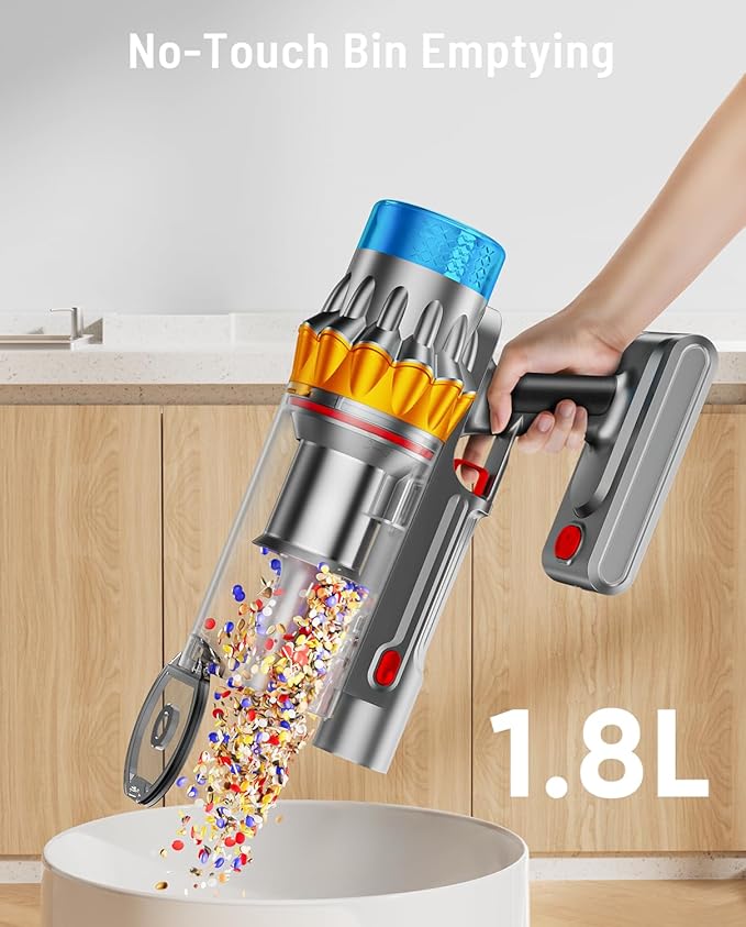 Cordless Vacuum Cleaner, 650W 55KPA 70Min Powerful Vacuum Cleaners - Image 5