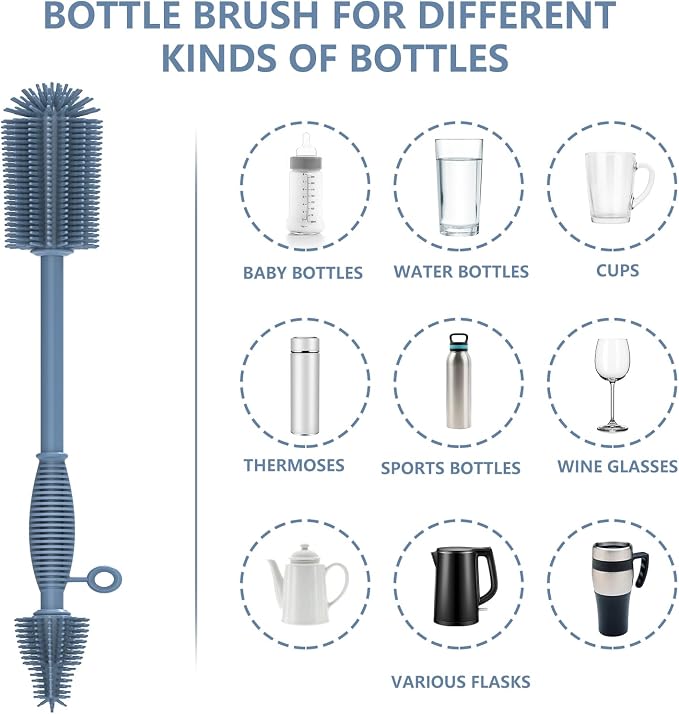 Silicone Bottle Brush, Double Sided - Image 5