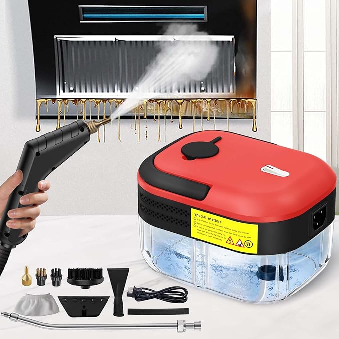 7-in-1 Handheld Steam Cleaner, 2200W High Pressure Steam Cleaner, 1.2L Portable - Image 8