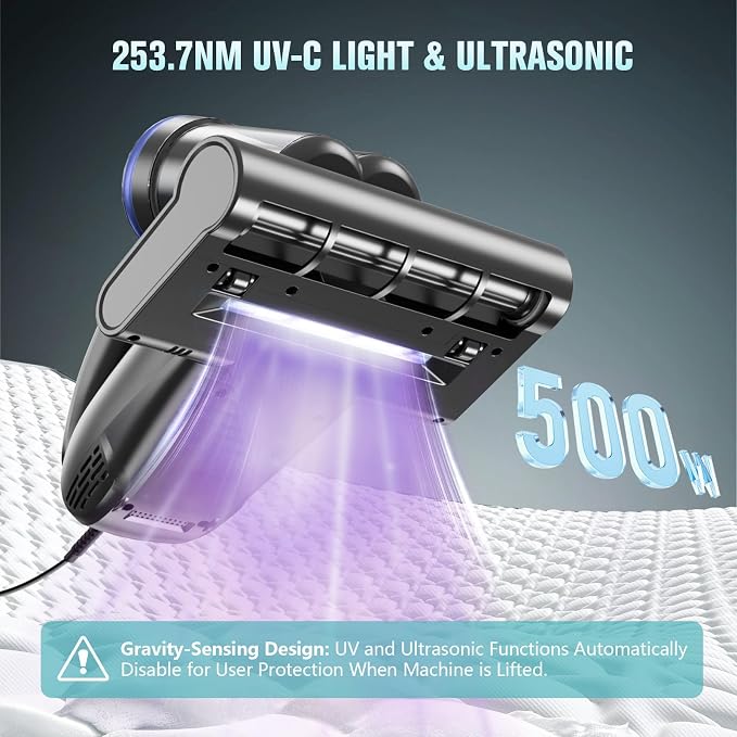 Bed Vacuum Cleaner Mattress Vacuum Cleaner, 16Kpa Powerful Handheld Vacuums - Image 2