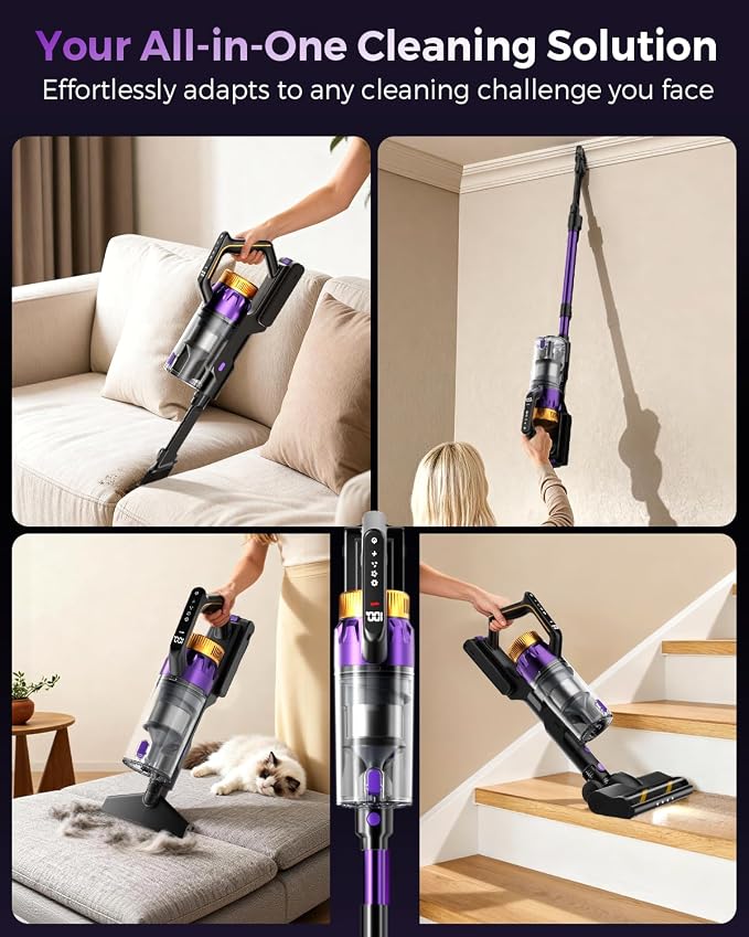 Cordless Vacuum Cleaner, 580W/48Kpa Vacuum Cleaners - Image 5