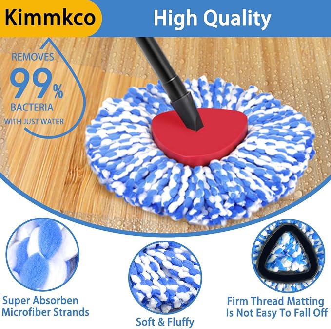 4 Pack Spin Mop Head Replacement - Image 3