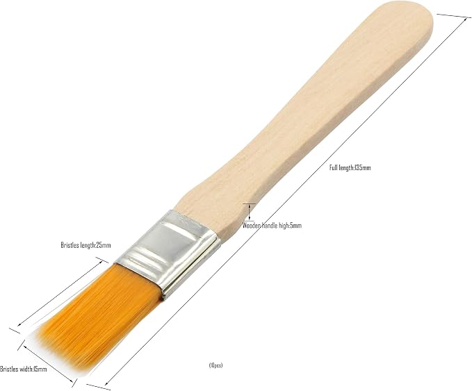 LBY 10pcs Household Cleaning Dusting Brush, 135mm Paint Brush Small Size - Image 4