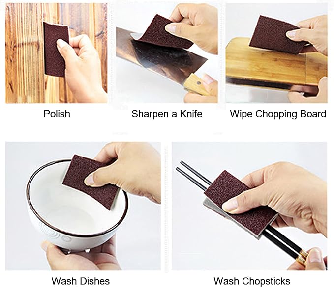20pcs Nano Carborundum Sponge, Emery Sponge Brush Clean Eraser Scrub, Kitchen - Image 5