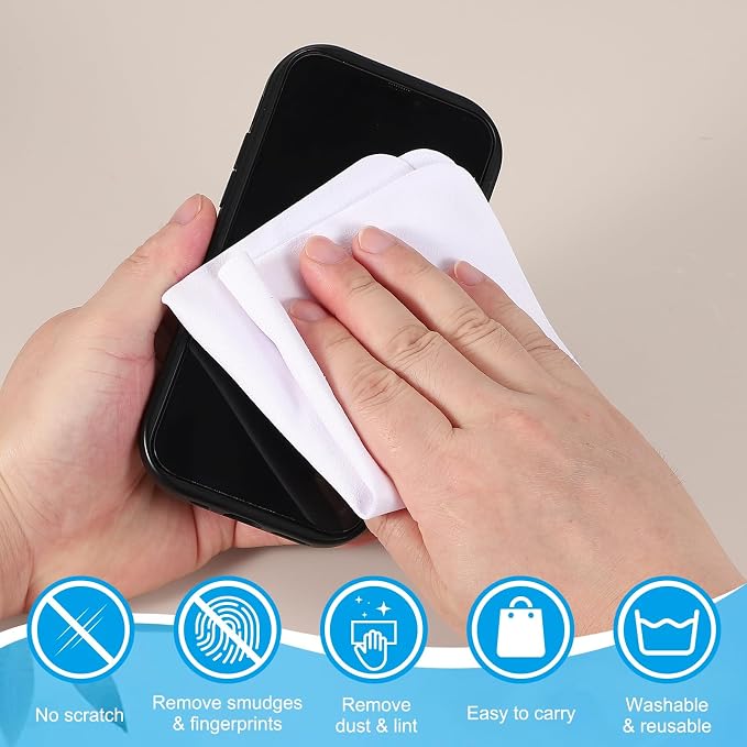 PATIKIL Glasses Cleaning Cloth 7.9" x 7.9" - Image 5