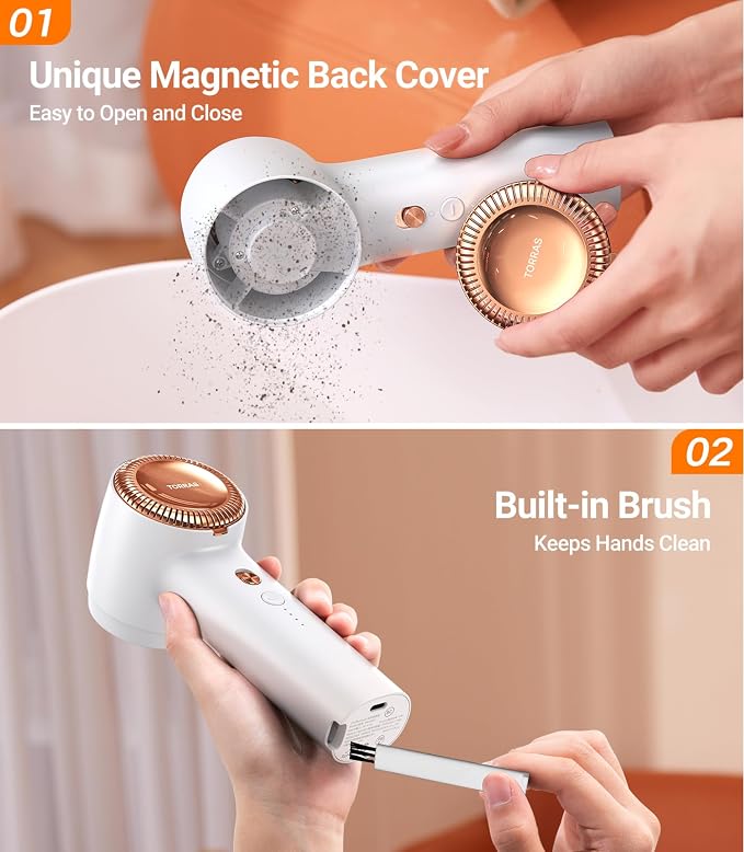TORRAS Fabric Shaver Lint Remover, Rechargeable Electric 3-Speed Sweater Shaver - Image 8