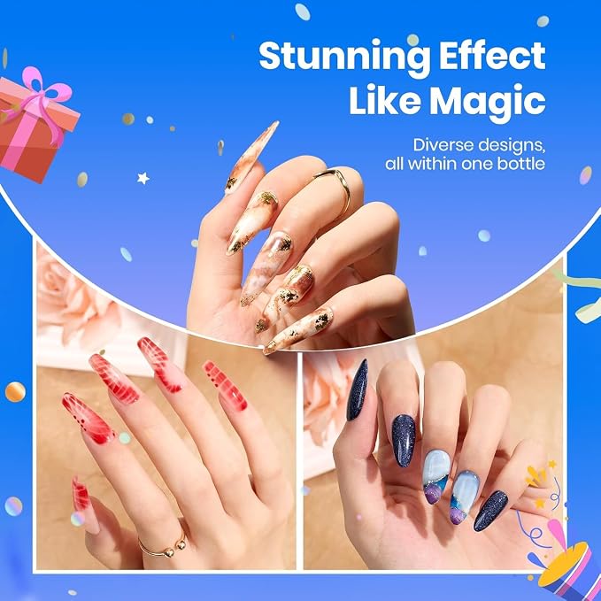 Beetles Blooming Gel 15ml Clear Uv Led Blossom Nails Gel Polish - Image 2