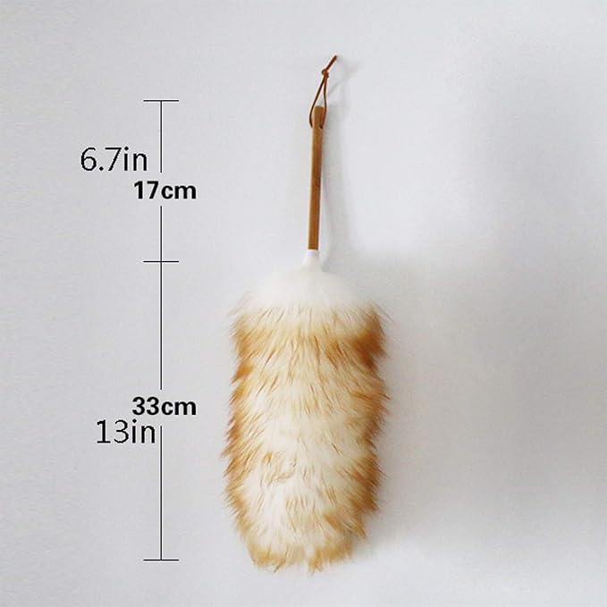 Feather Duster, Household Lambswool Duster Set of 2, Pure Lambs Wool - Image 2