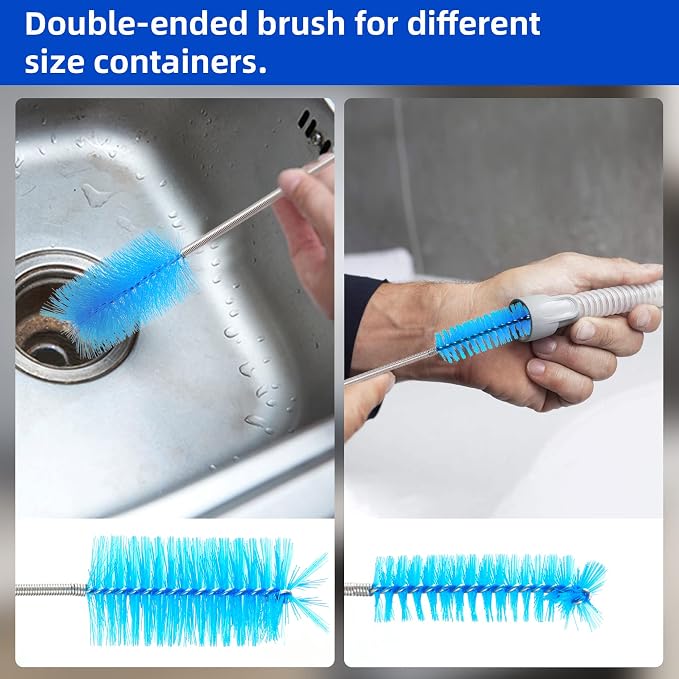 Annhua 39" Pipe Brushes Tube Cleaning Brush Flexible, Feeding Tube Brush Hose - Image 8