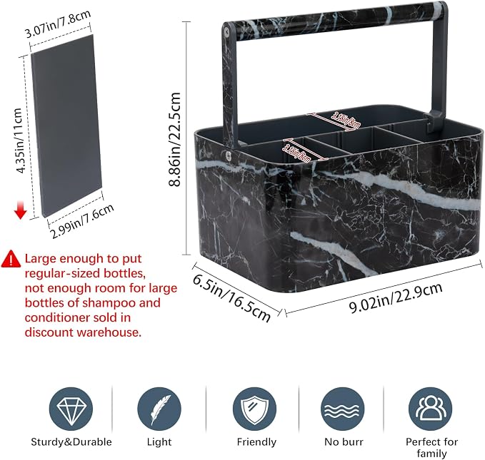 Plastic Shower Caddy Dorm: Portable Bathroom Caddy Organizer - Image 2