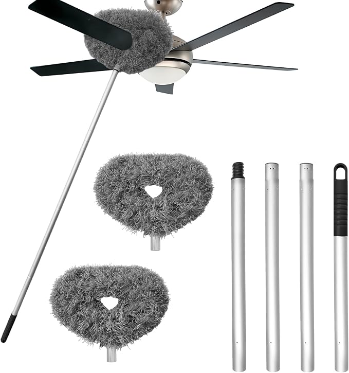 Ceiling Fan Cleaner Duster, Reusable Microfiber Ceiling Fan Blade Cleaner Duster by Qyyiguf