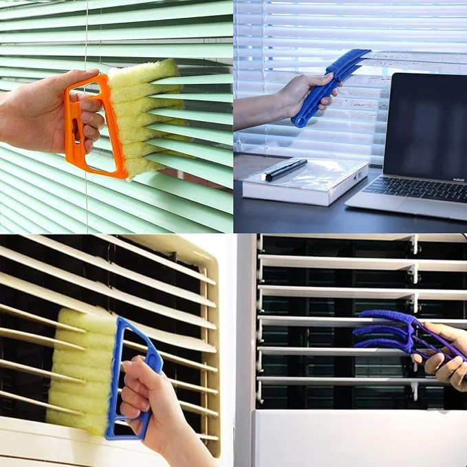 Blind Cleaner Duster Tool, 7 Finger & 3 Finger Window Venetian Blind Brushes - Image 2