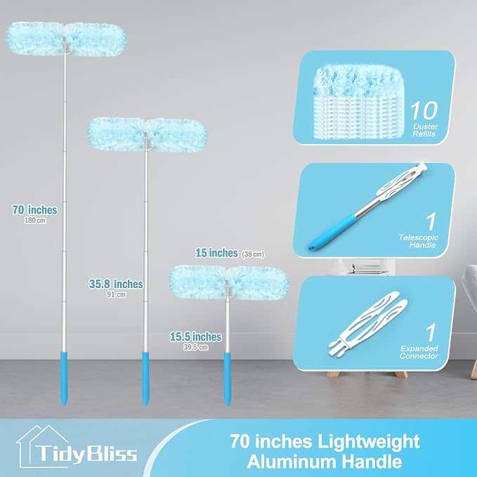 6 ft Extendable Dusters for Cleaning Compatible - Image 5