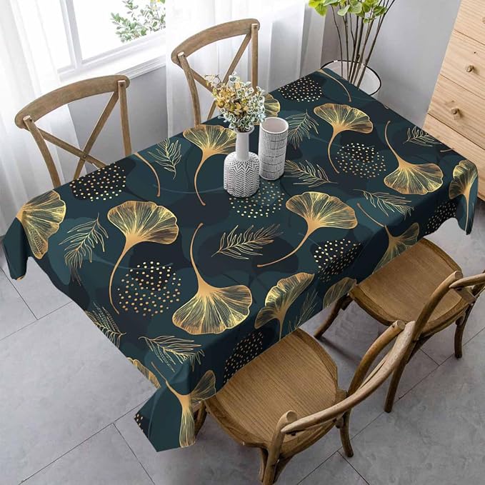 Golden Gingko Leaves Tablecloths - Image 6