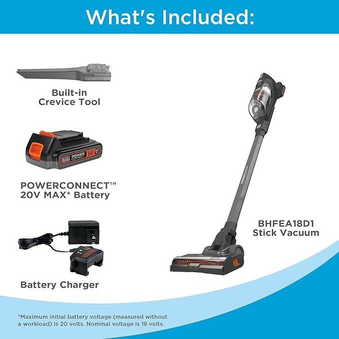 BLACK+DECKER POWERSERIES 20V MAX Cordless Stick Vacuum Cleaner, Household - Image 2