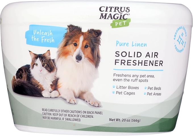 Citrus Magic Pet Odor Absorbing Solid Air Freshener, Pure Linen - Image 3