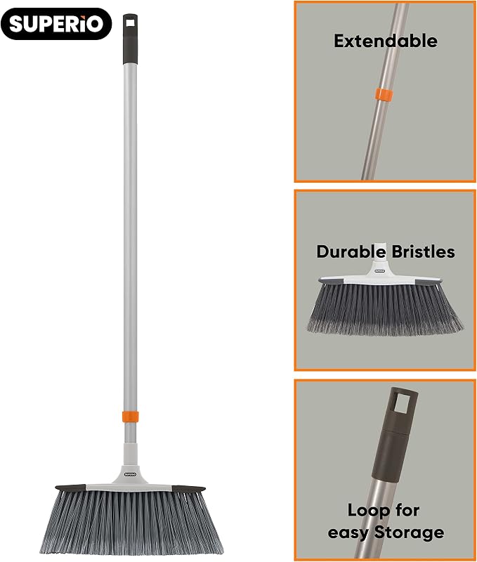 Slim Angle Broom, Heavy Duty Broom, Indoor Brom, Outdoor Angle Broom - Image 4
