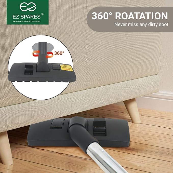EZ SPARES Universal Vacuum Cleaner Floor Brush Attachment, Compatible - Image 3