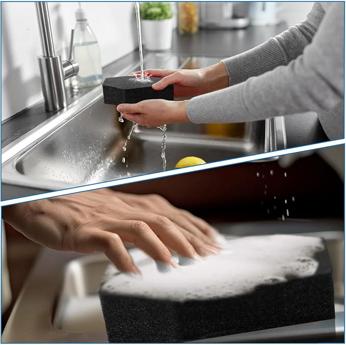 Tioncy 12 Pack Gothic Kitchen Decor Bulk Dual Sided Scrubber Gothic Sponges - Image 6