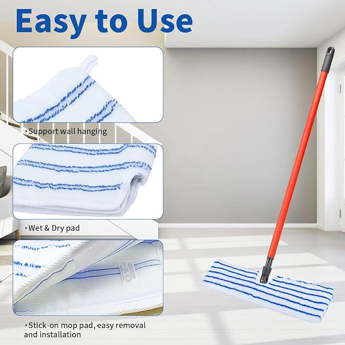 4 Pack Microfiber Mop Pads for O Cedar Mop Replace Head, Flip Mop Refills - Image 4