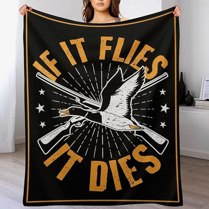 Duck Hunting Blanket Hunting Gifts for Men Goose Hunting Accessories Hunting Throw Blanket for Adults Soft Warm Cozy Fleece Blanket for Couch Sofa Bed 40"x50"