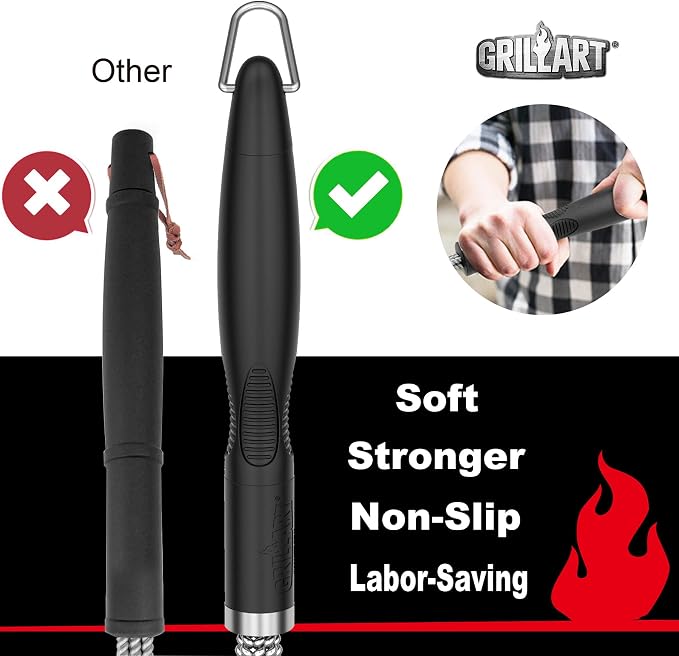 GRILLART Grill Brush and Scraper, Extra Strong BBQ Cleaner Accessories - Image 2