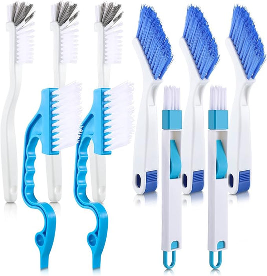 10 Pieces Cleaning Brush Small Scrub Brush, Window Door Sliding Track by Patelai
