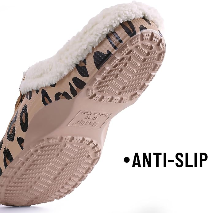 Beslip Classic Fur Lined Clogs Waterproof Winter Fuzzy Slippers - Image 5