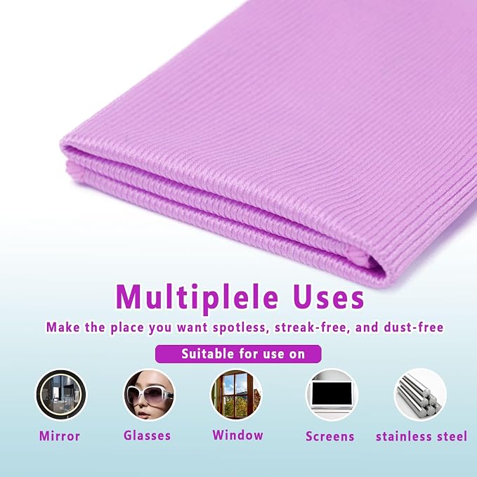 6 Pack Glass Cleaning Cloth Microfiber Cleaning Cloth - Image 4