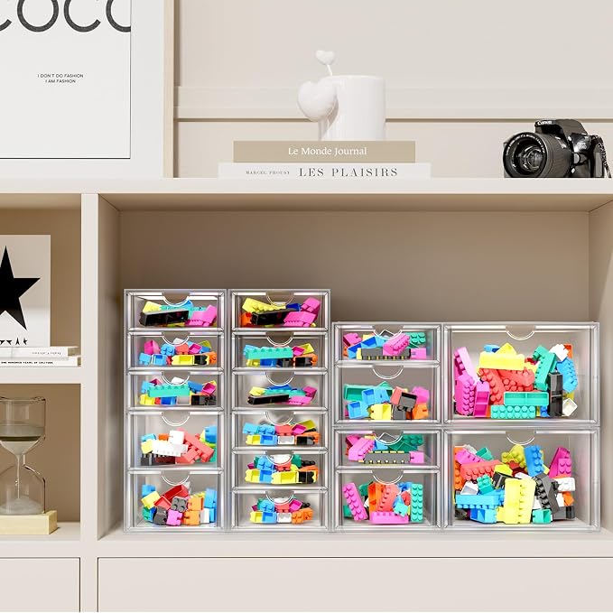 Makeup Acrylic Organizer with 17 Drawers, Desk Organizers and Accessories - Image 5