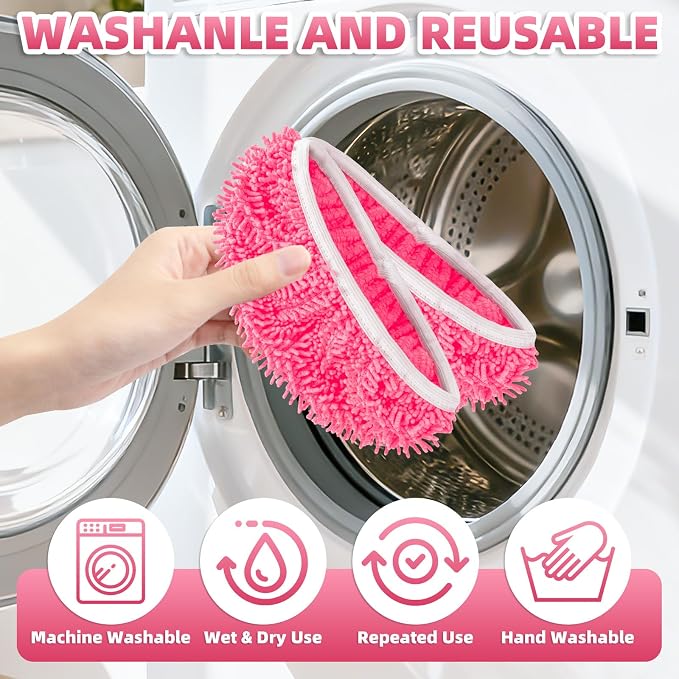 8 Pack Reusable Mop Pads Compatible - Image 6