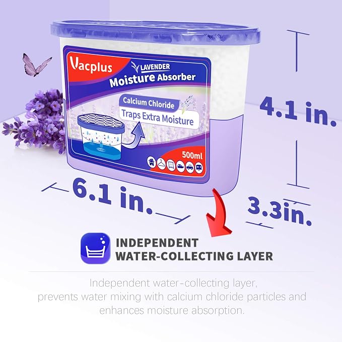 Vacplus Moisture Absorbers 6 Pack, 10.5 Oz Portable Humidity Absorber Boxes - Image 4