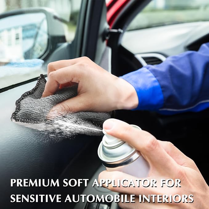 Mudder 8 Pcs Car Interior Scrubbing Sponge 5'' x 3'' Fiber Car Wax Applicator - Image 7