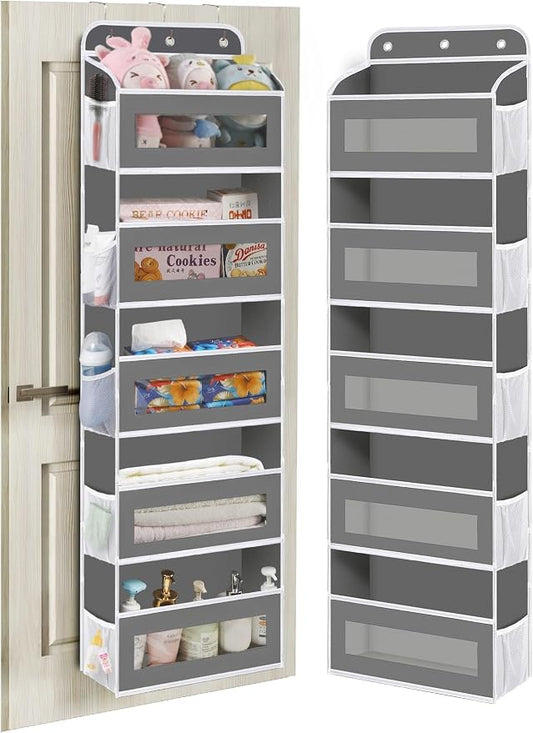 Over The Door Organizer, 5 Shelves Closet Door Hanging Organizer by StrongandOrganizer