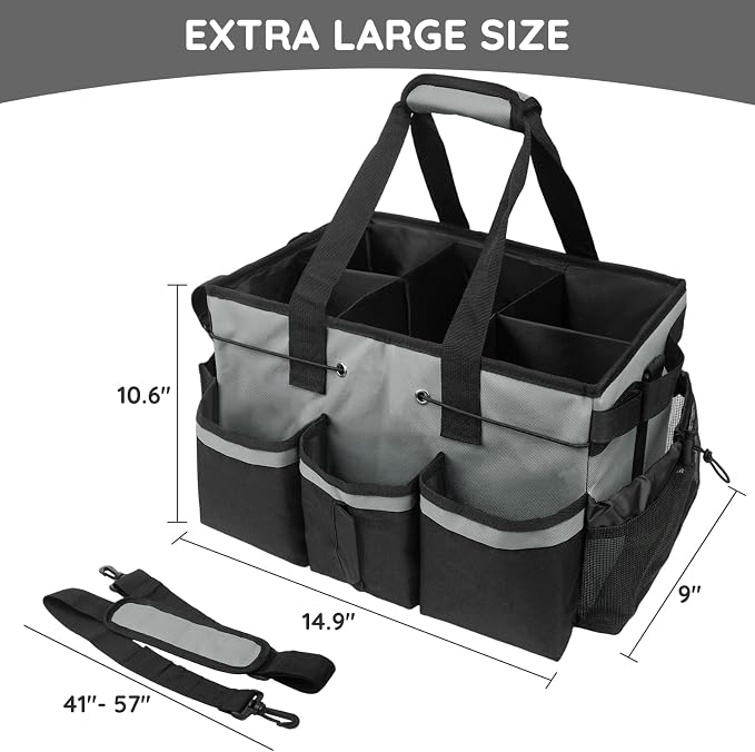 ZKOO Large Cleaning Caddy Bag - Image 4